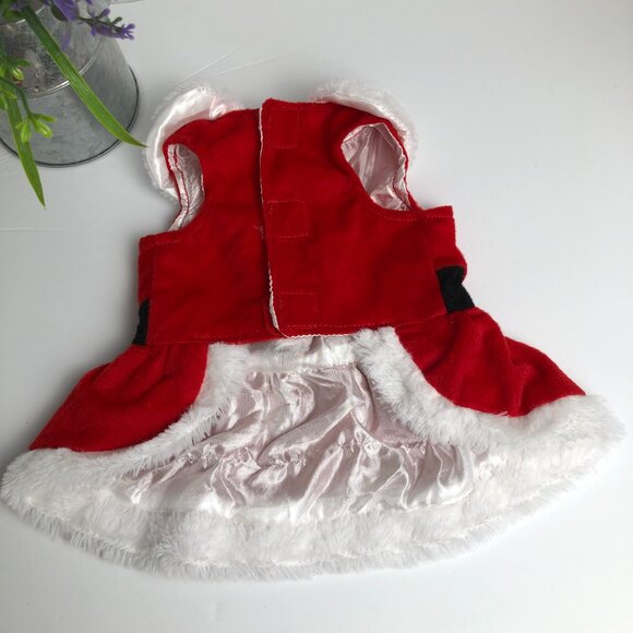 Christmas dog dress size Small, red and white - Picture 2 of 5